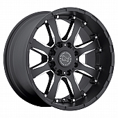 Black Rhino Wheel Sierra - 17 x 9 Black With Natural Accents - 1790SRA128165B22