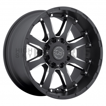 Black Rhino Wheel Sierra - 17 x 9 Black With Natural Accents - 1790SRA128165B22