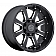 Black Rhino Wheel Sierra - 17 x 9 Black With Natural Accents - 1790SRA128165B22