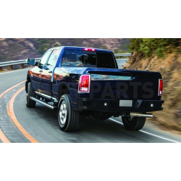 TrailFX TFX Rear HD Bumper 1-Piece Design Steel Black - RHDB005TI