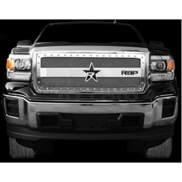 RBP (Rolling Big Power) Grille - Mesh With Studded Frame Silver Steel - 851210