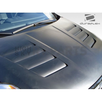 Extreme Dimensions Hood - Primered Fiberglass Black - 104310-5