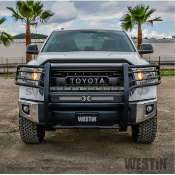 Westin Automotive Grille Guard 1-5/8 Inch Black Textured E-Coated Steel - 40-33705-2