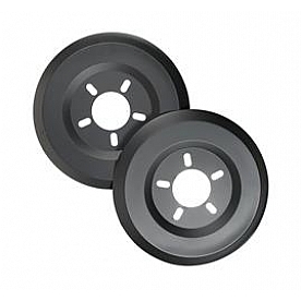Mr. Gasket Wheel Dust Shield - Aluminum Black Set Of 2 - 6904