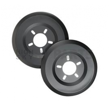Mr. Gasket Wheel Dust Shield - Aluminum Black Set Of 2 - 6904