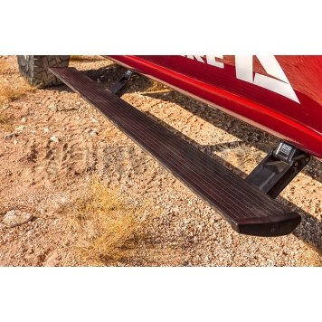 Amp Research Running Board 600 Pound Capacity Aluminum Power Lowering - 75137-01A-1