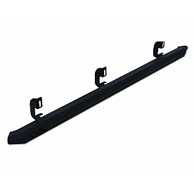 Lund International Rocker Panel Guard - Black Flat Textured Powder Coated Steel - 26410017