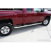 Putco Nerf Bar - Truck Wheel To Wheel Stainless Steel Round 4 Inch - 44296