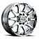 RaceLine Wheel 17 Diameter -12 Offset Aluminum Silver Single