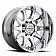 RaceLine Wheel 17 Diameter -12 Offset Aluminum Silver Single