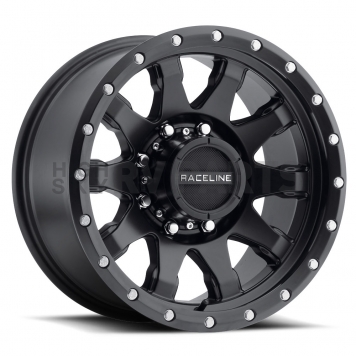 RaceLine Wheel 17 Diameter 0 Offset Aluminum Black Single