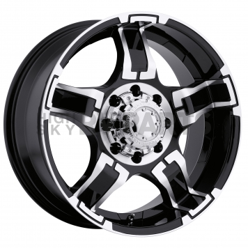 Ultra Wheel Drifter 193/194 - 17 x 8 Black With Diamond Cut Accents - 194-7882B