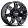 Ultra Wheel 17 Diameter 12 Offset Painted Gloss Single - 209-7982BK+12