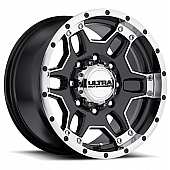 Ultra Wheel Mongoose 178 - 17 x 9 Black With Diamond Cut Accents - 178-7982B