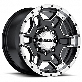 Ultra Wheel Mongoose 178 - 17 x 9 Black With Diamond Cut Accents - 178-7982B