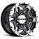 Ultra Wheel Mongoose 178 - 17 x 9 Black With Diamond Cut Accents - 178-7982B