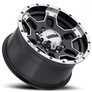 Ultra Wheel Mongoose 178 - 17 x 9 Black With Diamond Cut Accents - 178-7982B-1