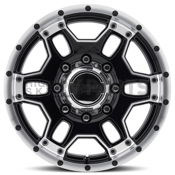 Ultra Wheel Mongoose 178 - 17 x 9 Black With Diamond Cut Accents - 178-7982B-2