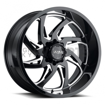 Ultra Wheel 17 Diameter 12 Offset Painted Gloss With Milled Accents Single - 230-7982BM+12