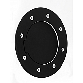 All Sales Fuel Door - Round Aluminum - 6092K