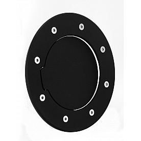 All Sales Fuel Door - Round Aluminum - 6092K
