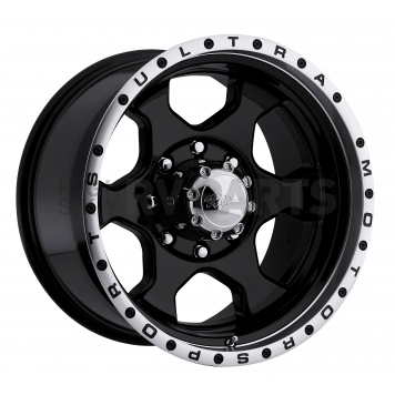 Ultra Wheel Rogue 175 - 17 x 8 Black With Diamond Cut Lip - 175-7882B