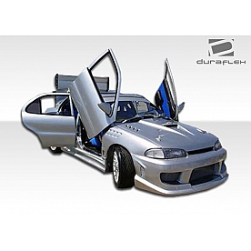 Extreme Dimensions Side Skirt - Primered Fiberglass Reinforced Plastic Black Set of 2 - 101243