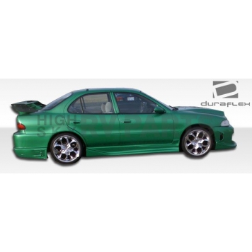 Extreme Dimensions Side Skirt - Primered Fiberglass Reinforced Plastic Black Set of 2 - 101243-1