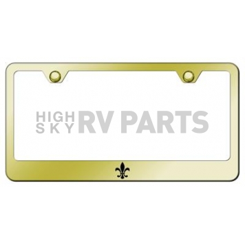 Automotive Gold License Plate Frame - Gold Stainless Steel - LFFDLEG