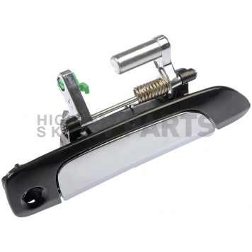 Help! By Dorman Exterior Door Handle - Plastic Silver Insert With Black Trim Single - 80294-2