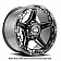 Grid Wheel GD04 - 18 x 9 Black With Natural Accents - GD0418090865G1525