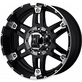 KMC Wheel 18 Diameter 18 Offset Aluminum Black With Natural Accents Single