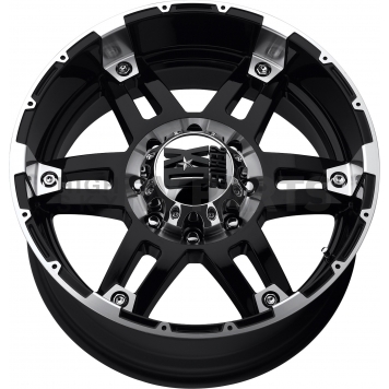 KMC Wheel 18 Diameter 18 Offset Aluminum Black With Natural Accents Single-1