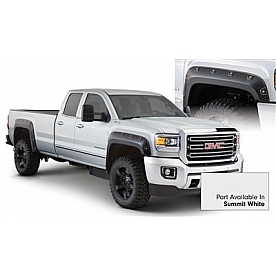 Bushwacker Fender Flare - Summit White - Vehicle Color Code GAZ Dura-Flex 2000 ABS Smooth Plastic Matte Set Of 4 - 4096814