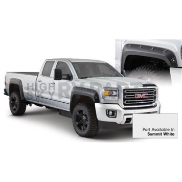Bushwacker Fender Flare - Summit White - Vehicle Color Code GAZ Dura-Flex 2000 ABS Smooth Plastic Matte Set Of 4 - 4096814