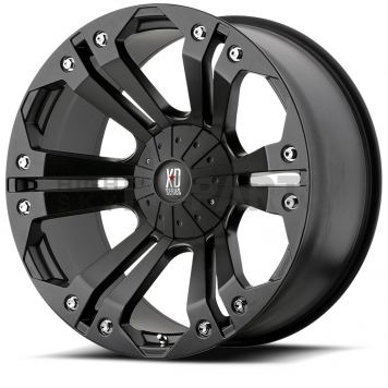 KMC Wheel 18 Diameter 18 Offset Aluminum Black Single