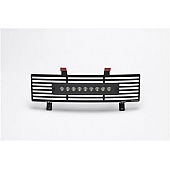 Putco Grille Insert - Black Powder Coated Stainless Steel Rectangular - 87165L