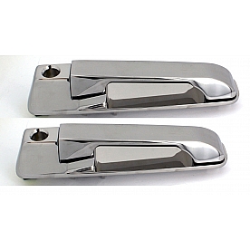 All Sales Exterior Door Handle -  Chrome Plated Aluminum Set Of 2 - 420C