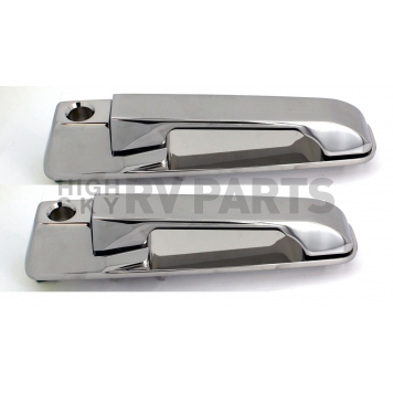 All Sales Exterior Door Handle -  Chrome Plated Aluminum Set Of 2 - 420C