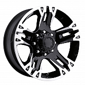 Ultra Wheel Maverick 234/235 - 18 x 9 Black With Diamond Cut Accents - 235-8982B