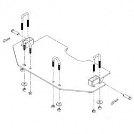 Kolpin Snow Plow Mount - Underside of ATV Chassis Mount - 151620