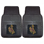 Fan Mat Floor Mat - Universal Fit Black Vinyl Set of 2 - 12921