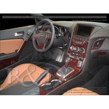 B & I Fender Dash Panel Trim WD1065ADC3
