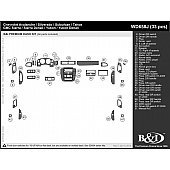 B & I Fender Dash Panel Trim WD658JCF1