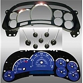 US Speedo Gauge Face Overlay - Blue Daytime Color/ White Letter Color - PLK0644