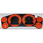 US Speedo Gauge Face Overlay - Orange Daytime Color/ White Letter Color - 9001200749