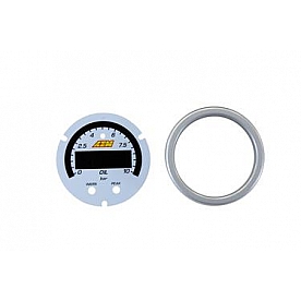 AEM Electronics Gauge Face Overlay - White Daytime Color/ Nighttime Color - 300307ACC