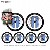 Aurora Instuments Gauge Face Overlay - Fiber White Daytime Color/ Black Letter Color - 8467