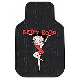 Plasticolor Floor Mat - Universal Fit Rubber Heart Tattoo Betty Boop Set of 2 - 001462R01