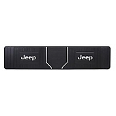 Plasticolor Floor Mat - Cut-To-Fit Rubber Jeep Logo Black Single - 001821R01